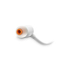 JBL T110E, InEar Universal Headphones 1-button Mic/Remote με Βύσμα 3.5mm (Λευκό)