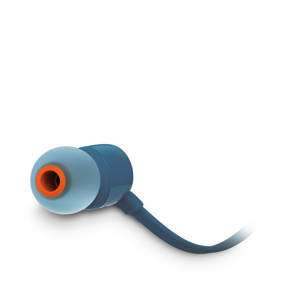 JBL T110E, InEar Universal Headphones 1-button Mic/Remote με Βύσμα 3.5mm (Μπλε)