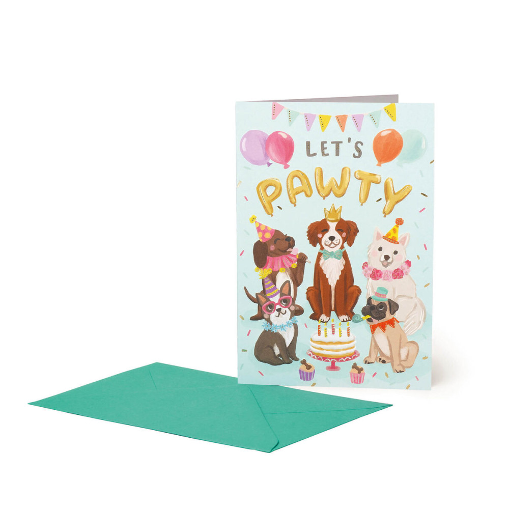 Legami Ευχετήρια Κάρτα Γενεθλίων - Large - Greeting Card - Let's Pawty (11,5 x 17 cm)