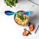 Lekkabox Rainbow Spork Κουταλοπίρουνο από Ανοξείδωτο Ατσάλι 19cm