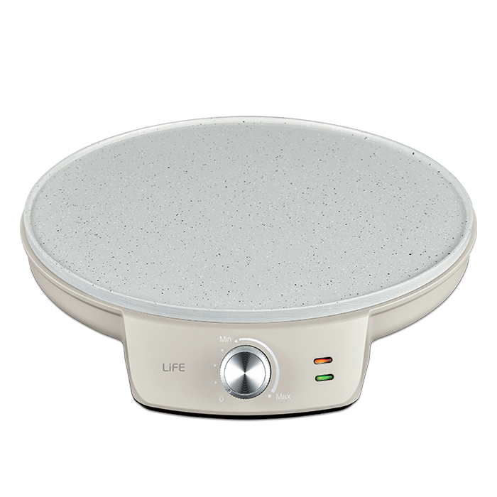 LiFE TERRAZZO Warm Grey Series - Κρεπιέρα με πλάκα κεραμικής επίστρωσης, 1200W
