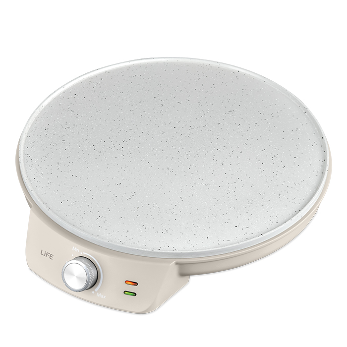 LiFE TERRAZZO Warm Grey Series - Κρεπιέρα με πλάκα κεραμικής επίστρωσης, 1200W
