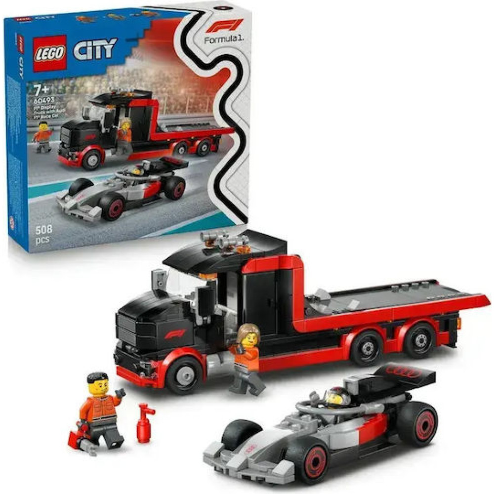 LEGO City F1 Display Truck With AUDI F1 Race Car (60493)