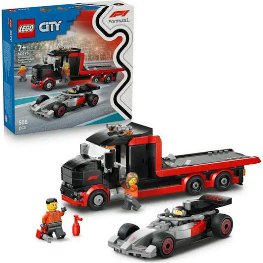 LEGO City F1 Display Truck With AUDI F1 Race Car (60493)