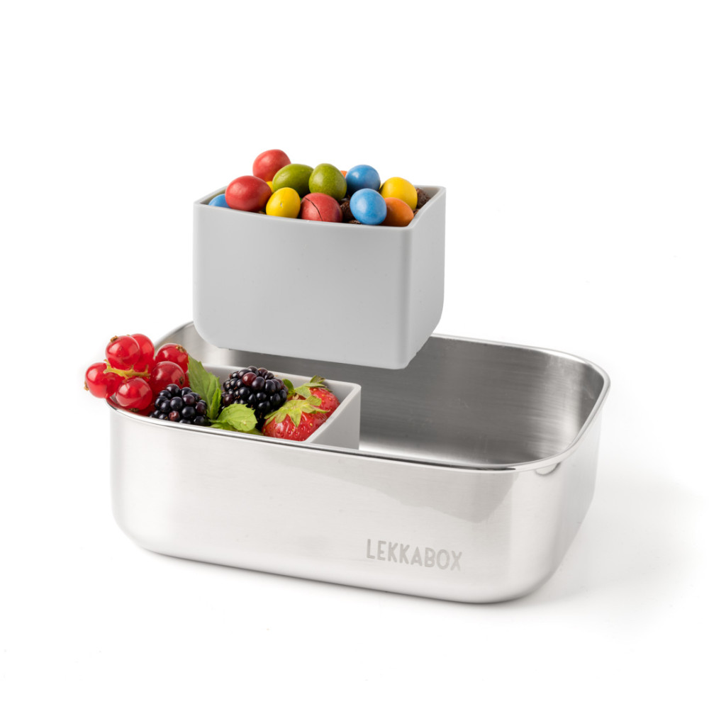 Lekkabox Base Bento Cups Θήκες Σιλικόνης (Stone)