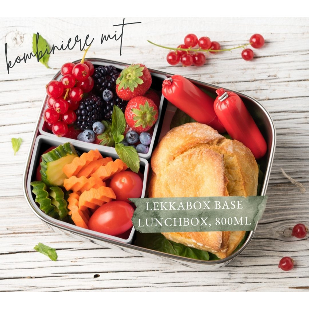 Lekkabox Base Bento Cups Θήκες Σιλικόνης (Stone)