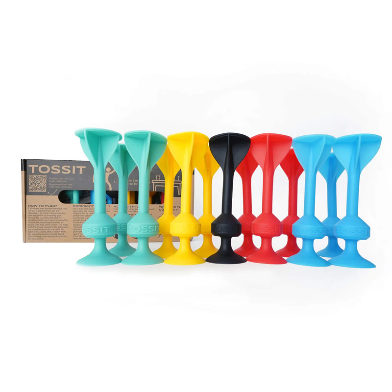 TOSSIT Game Family Pack (Red-Cyan-Blue-Yellow)