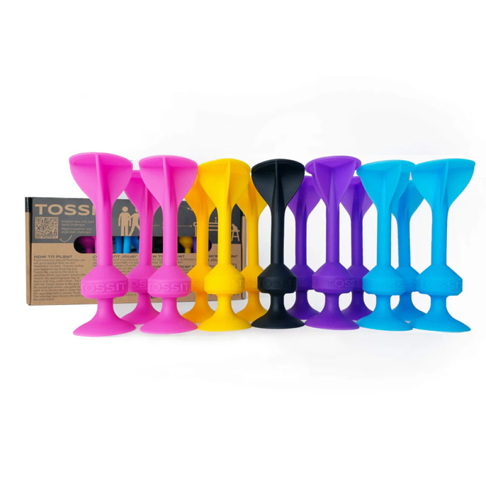TOSSIT Game Family Pack (Pink-Purple-Blue-Yellow)