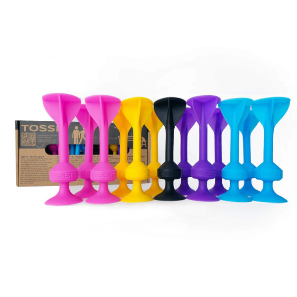 TOSSIT Game Family Pack (Pink-Purple-Blue-Yellow)