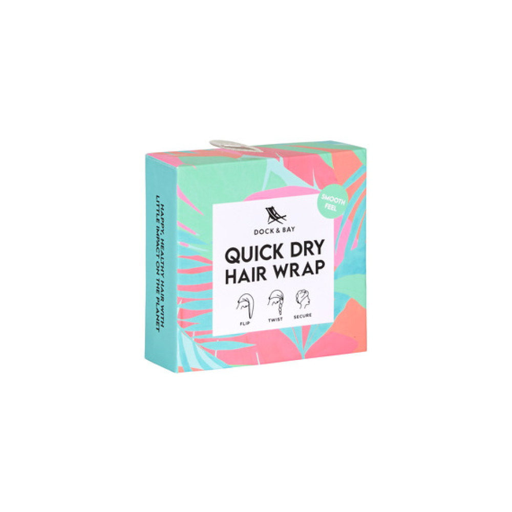 Dock & Bay Πετσέτα Μαλλιών με ελαφριά πικέ ύφανση 63x26cm - Hot Tropics