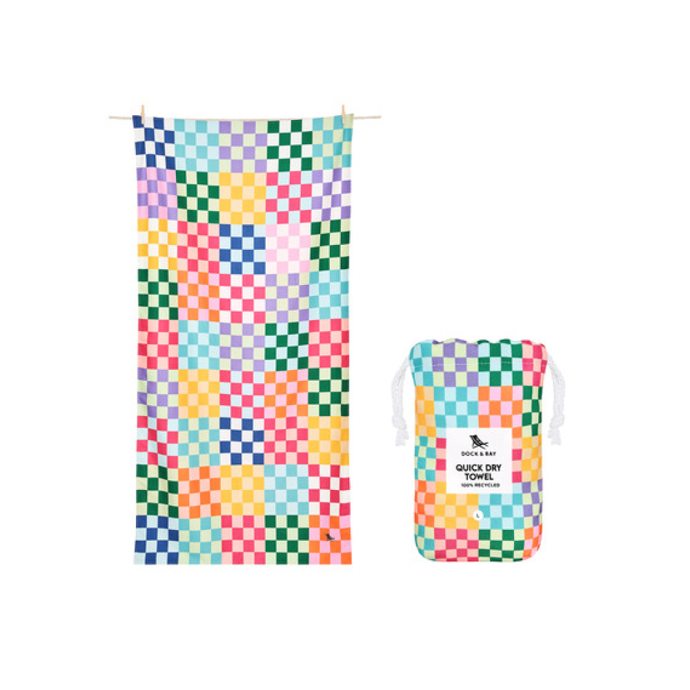 Dock & Bay Cabana Πετσέτα Θαλάσσης Μικροΐνών 160 x 90 cm - Check Me Out