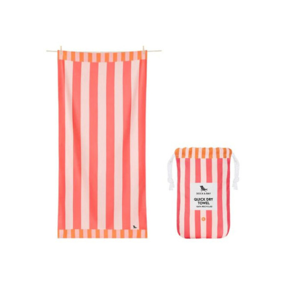 Dock & Bay Cabana Πετσέτα Θαλάσσης Μικροΐνών 160 x 90 cm - Raspberry
