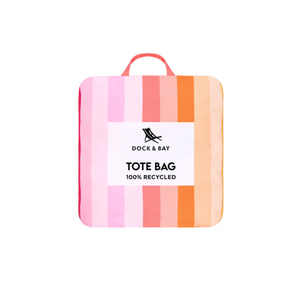 Dock & Bay Επαναχρησιμοποιούμενη τσάντα από 100% ανακυκλώσιμα υλικά - Miami Sorbet