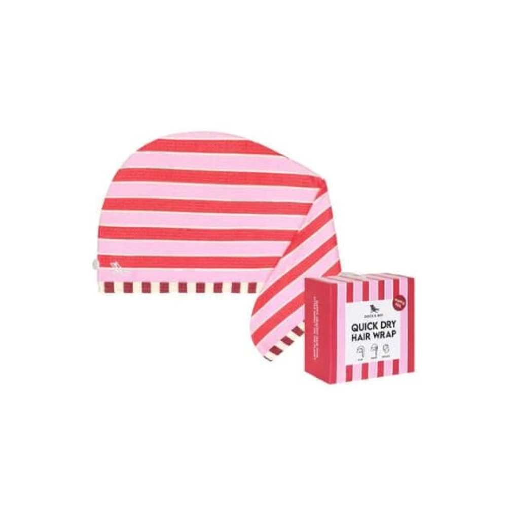 Dock & Bay Πετσέτα Μαλλιών με ελαφριά πικέ ύφανση 63x26cm - Cherry Bomb