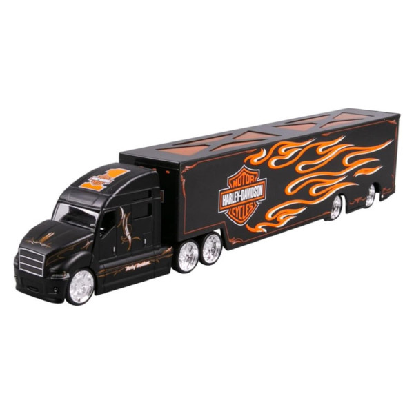 Maisto Custom Haulers Harley Davidson Trailer Truck 1/64