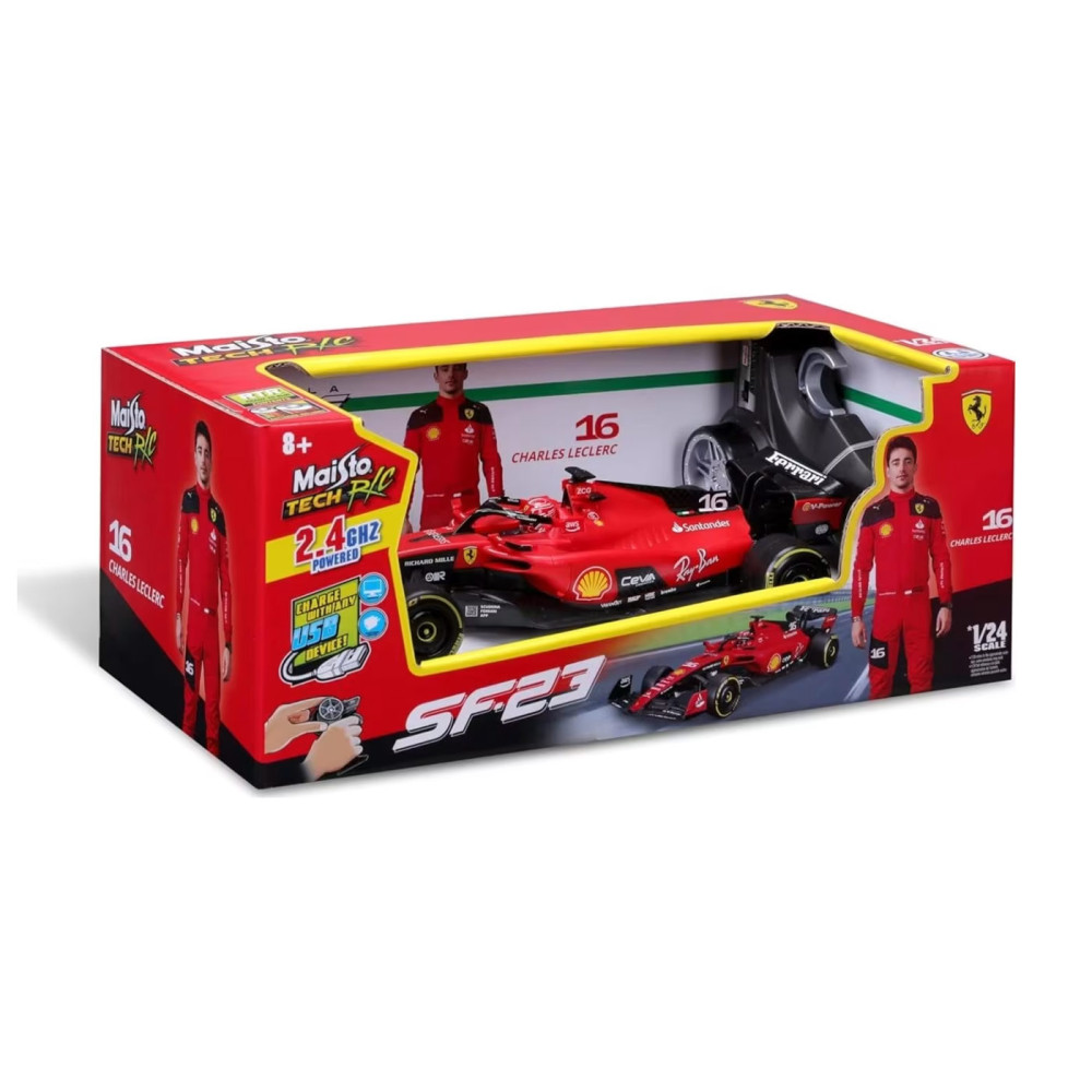 Maisto Tech RC Scuderia Ferrari Formula 1 SF-23 #16 Charles Leclerc 2.4GHZ 1/24