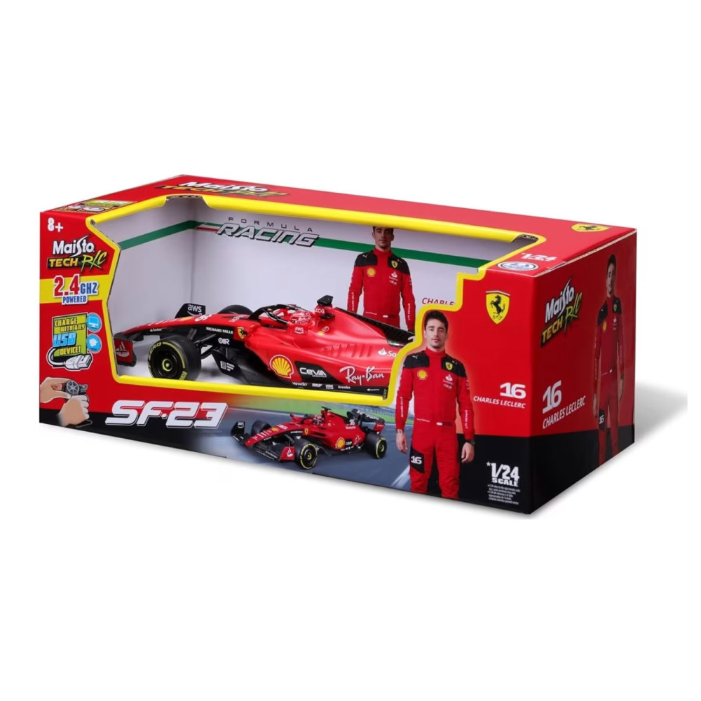 Maisto Tech RC Scuderia Ferrari Formula 1 SF-23 #16 Charles Leclerc 2.4GHZ 1/24