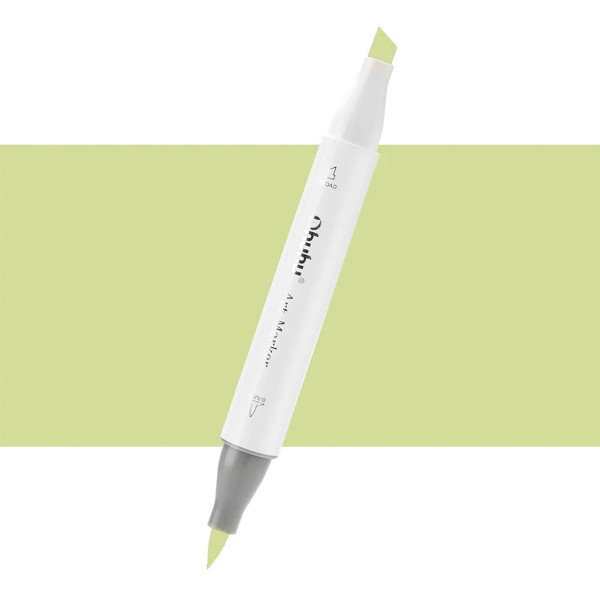 Ohuhu Honolulu Μαρκαδόρος Αλκοόλης Brush & Chisel G060/YG111 - Celery