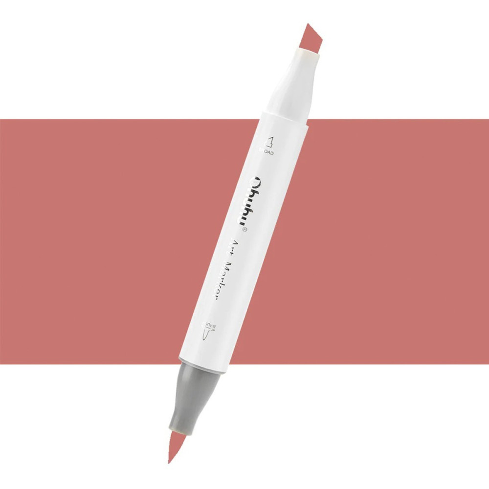 Ohuhu Honolulu Μαρκαδόρος Αλκοόλης Brush & Chisel E060/E610 - Light Mahogany