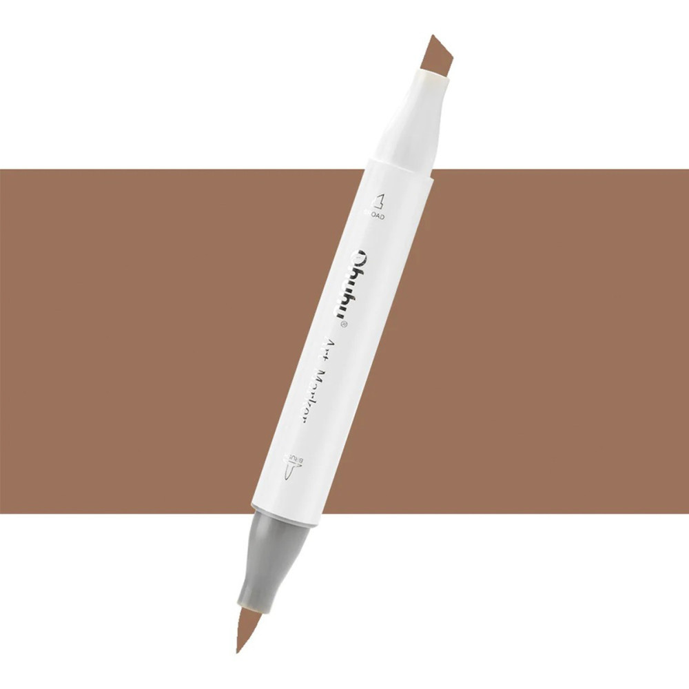Ohuhu Honolulu Μαρκαδόρος Αλκοόλης Brush & Chisel E310/E413 - Dark Brown