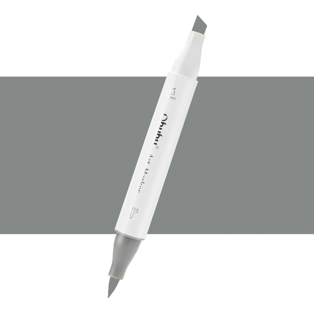 Ohuhu Honolulu Μαρκαδόρος Αλκοόλης Brush & Chisel CG070/CG28 - Web Grey