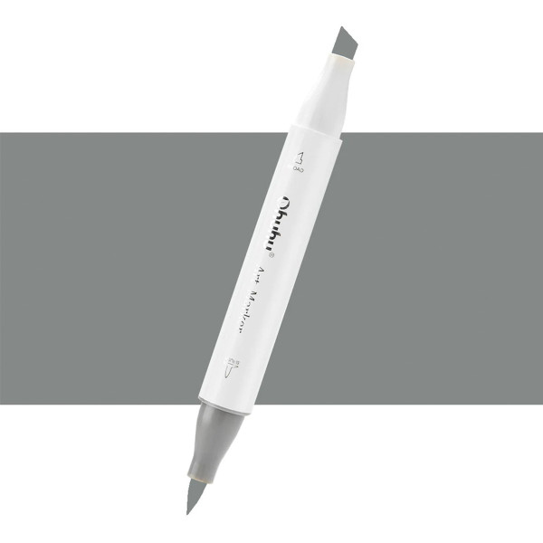 Ohuhu Honolulu Μαρκαδόρος Αλκοόλης Brush & Chisel CG070/CG28 - Web Grey