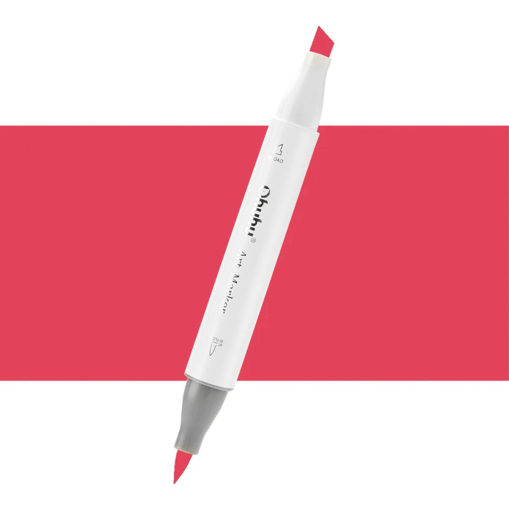 Ohuhu Honolulu Μαρκαδόρος Αλκοόλης Brush & Chisel R160/R410 - Raspberry