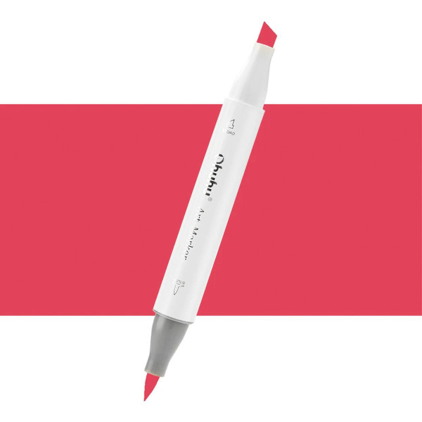 Ohuhu Honolulu Μαρκαδόρος Αλκοόλης Brush & Chisel R160/R410 - Raspberry