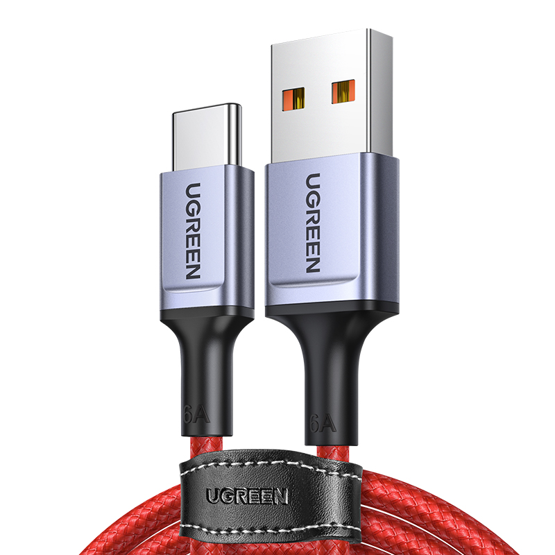 Ugreen US505/20527 Καλώδιο USB-A σε USB-C PD 60W 1m (Κόκκινο)