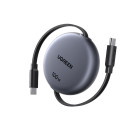 Ugreen L531/65905 Καλώδιο USB-C σε USB-C PD 100W Επαναφερόμενο 1m (Μαύρο)
