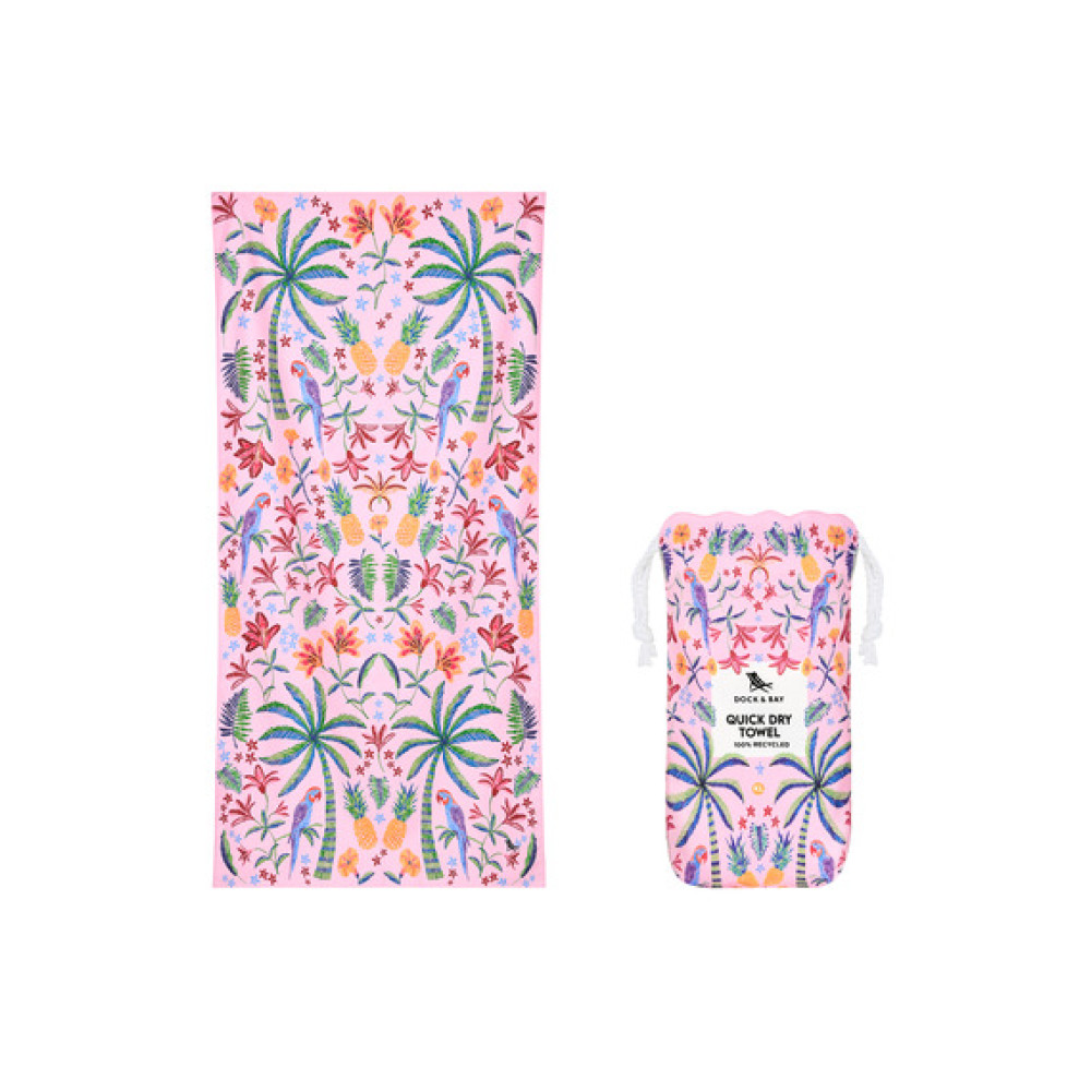Dock & Bay Cabana Πετσέτα Θαλάσσης Μικροΐνών 160 x 90 cm - Pink Paradise