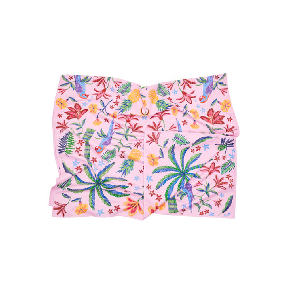 Dock & Bay Cabana Πετσέτα Θαλάσσης Μικροΐνών 160 x 90 cm - Pink Paradise