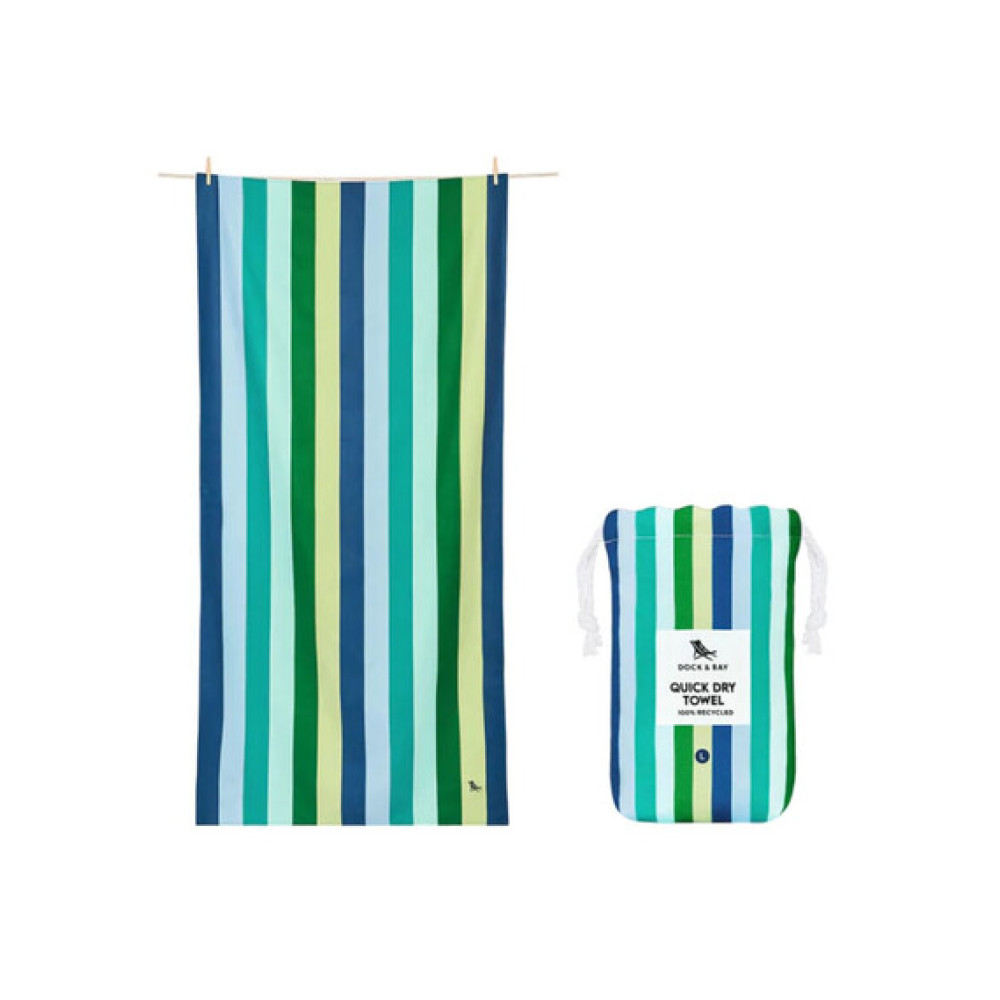 Dock & Bay Cabana Πετσέτα Θαλάσσης Μικροΐνών 200 x 90 cm - Cool Lagoon