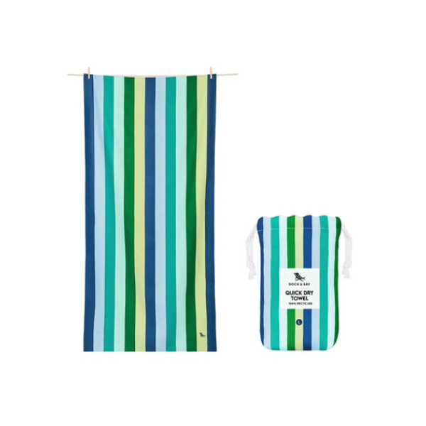 Dock & Bay Cabana Πετσέτα Θαλάσσης Μικροΐνών 200 x 90 cm - Cool Lagoon