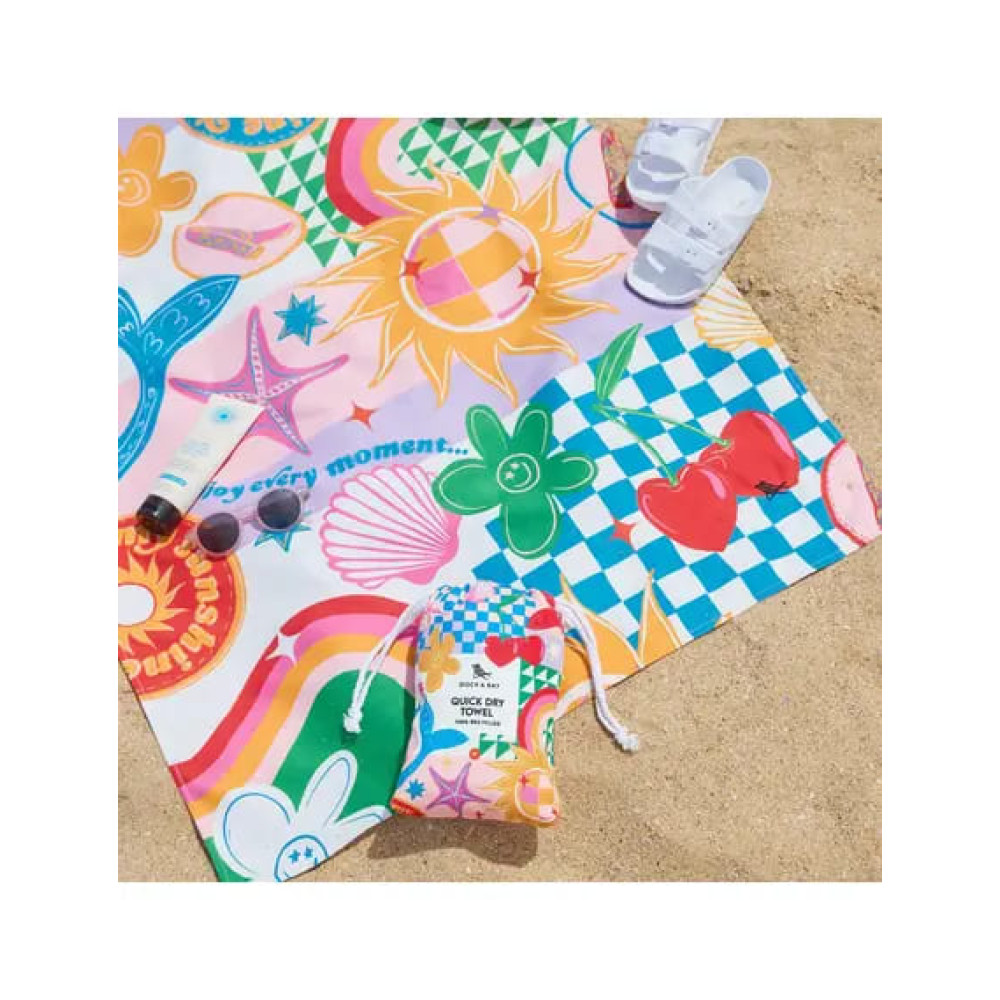 Dock & Bay Cabana Πετσέτα Θαλάσσης Μικροΐνών 160 x 90 cm - Good Vibes