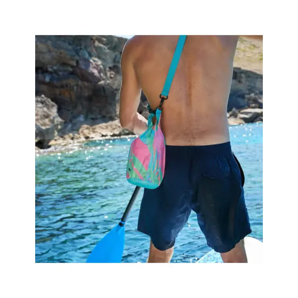 Dock & Bay Αδιάβροχο τσαντάκι παραλίας 5 λίτρων από 100% ανακυκλώσιμα υλικά - Hot Tropics