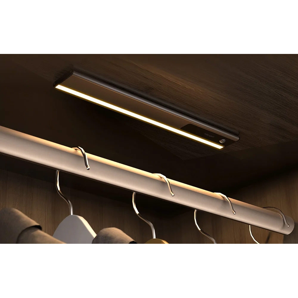Yeelight Ultra-Thin Φωτιστικό Ντουλάπας/Ραφιών με Αισθητήρα Κίνησης 30cm 4000K (Μαύρο) (YLBGD-0116)