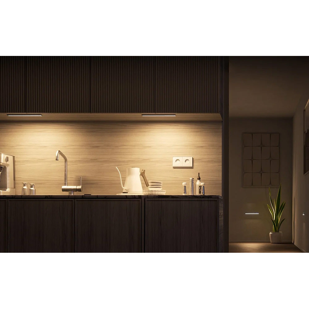 Yeelight Ultra-Thin Φωτιστικό Ντουλάπας/Ραφιών με Αισθητήρα Κίνησης 30cm 4000K (Μαύρο) (YLBGD-0116)