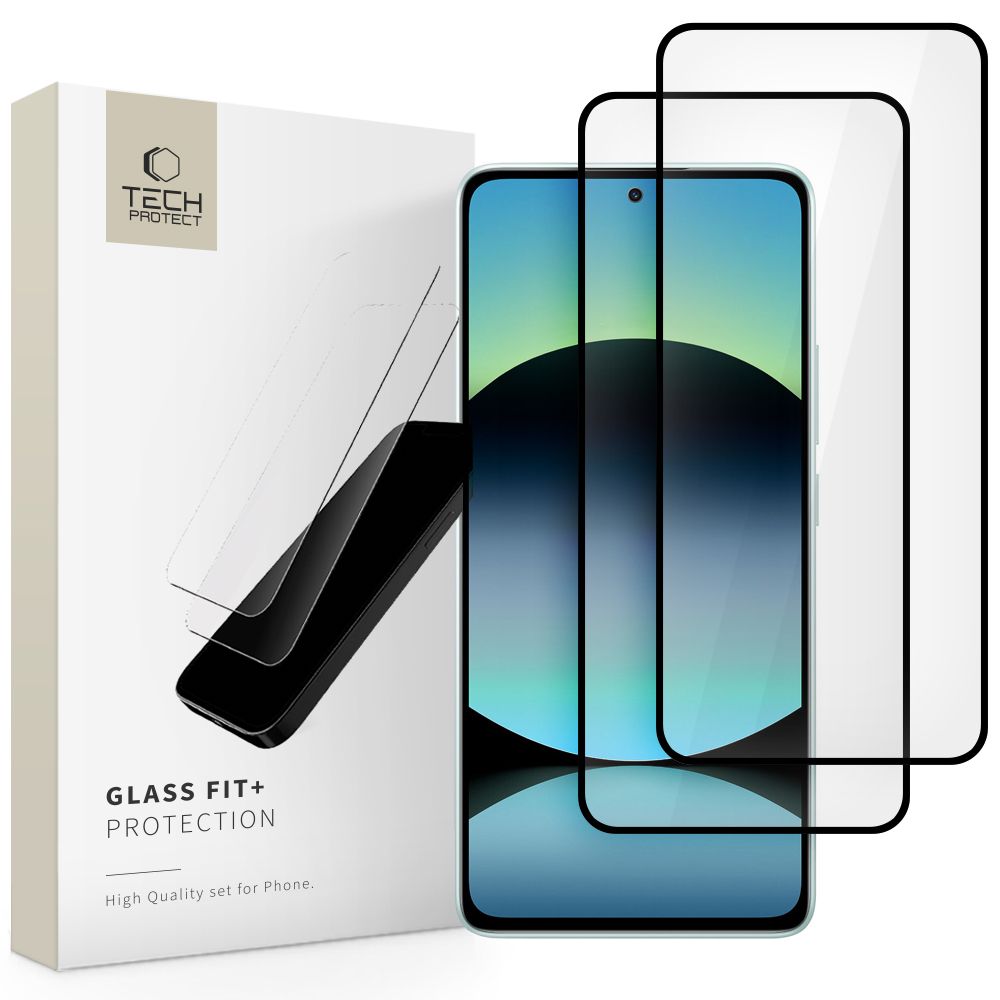 Tech-Protect GLASS FIT+ 2-PACK για XIAOMI REDMI NOTE 14 4G / 5G / POCO M7 PRO 5G