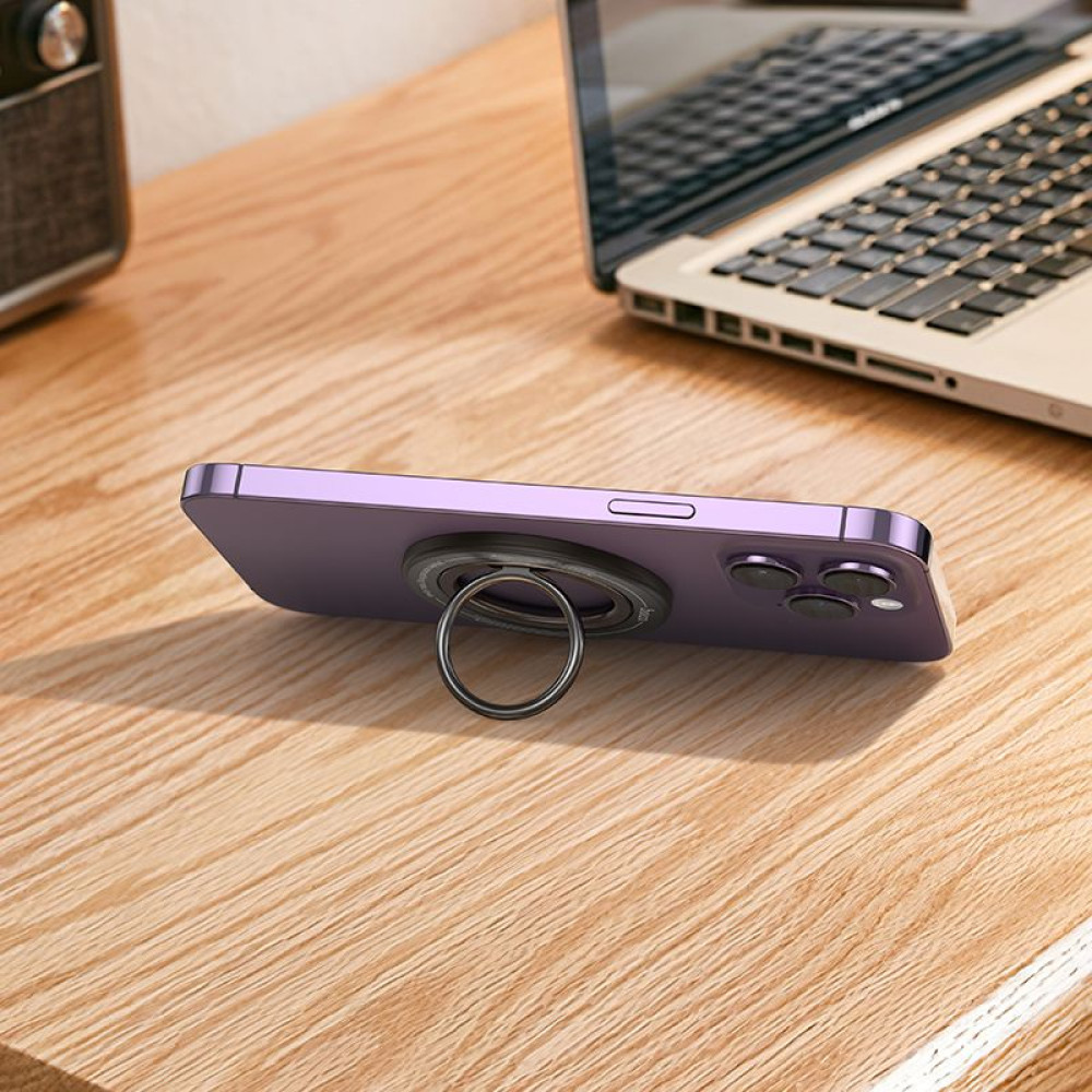 Hoco GH3 Βάση για κινητό Ring Holder 360 Rotating (Μαύρο)