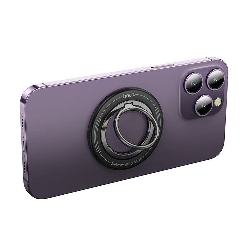Hoco GH3 Βάση για κινητό Ring Holder 360 Rotating (Μαύρο)