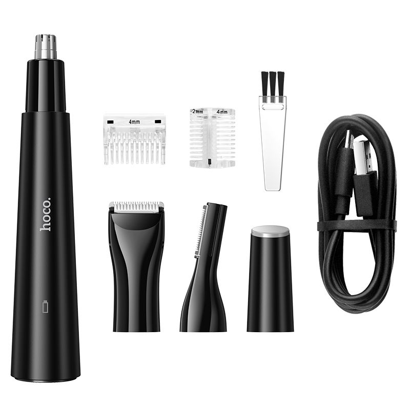 Hoco HP37 Nose Hair Trimmer Μηχανή για κοπή τριχών από αυτιά και μύτη (Μαύρο)