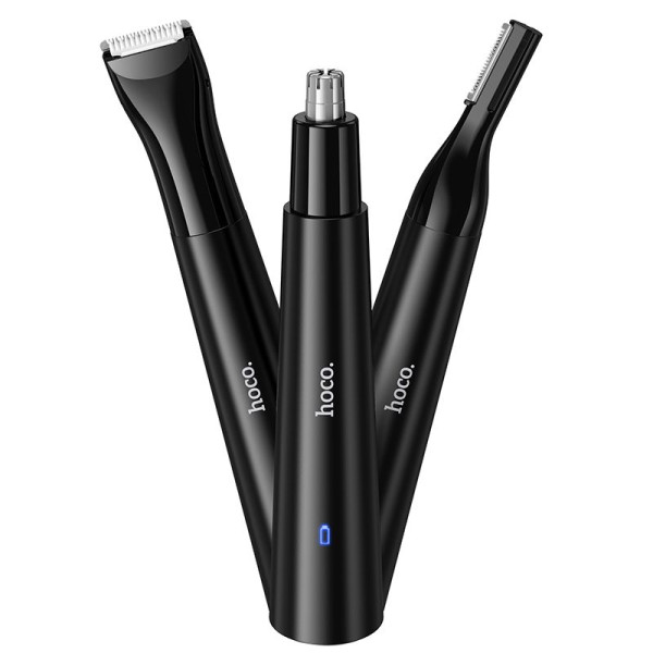 Hoco HP37 Nose Hair Trimmer Μηχανή για κοπή τριχών από αυτιά και μύτη (Μαύρο)