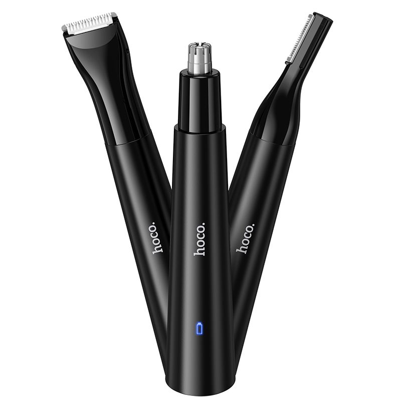 Hoco HP37 Nose Hair Trimmer Μηχανή για κοπή τριχών από αυτιά και μύτη (Μαύρο)
