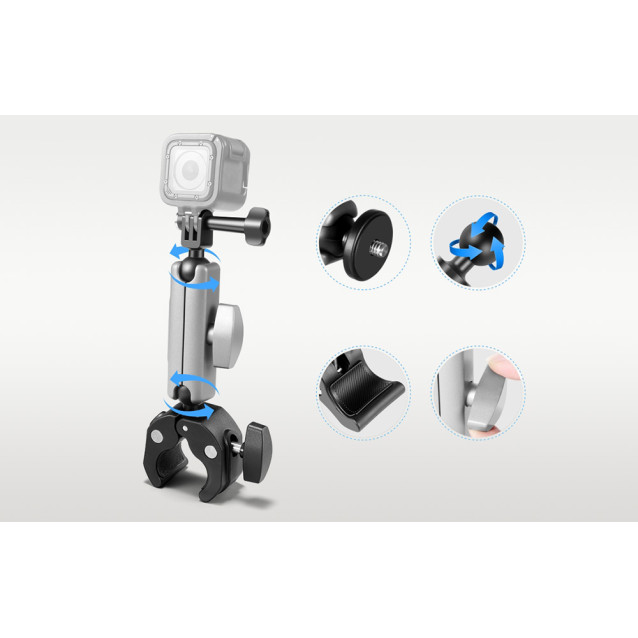 Puluz PU867B Βάση για μηχανή (DJI, GoPro, Insta360)