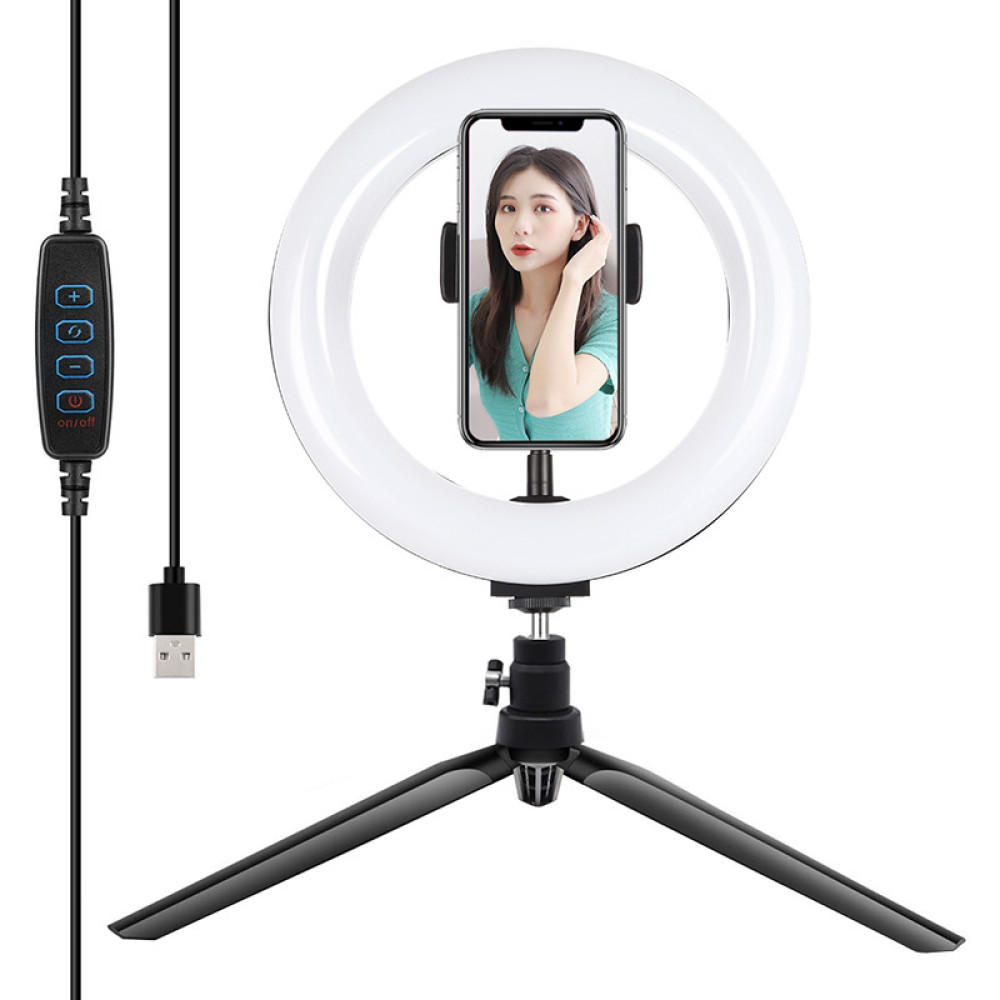 Puluz PKT3073B Ring Led Light Vlogging 20cm 3200-6500K