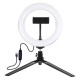 Puluz PKT3073B Ring Led Light Vlogging 20cm 3200-6500K