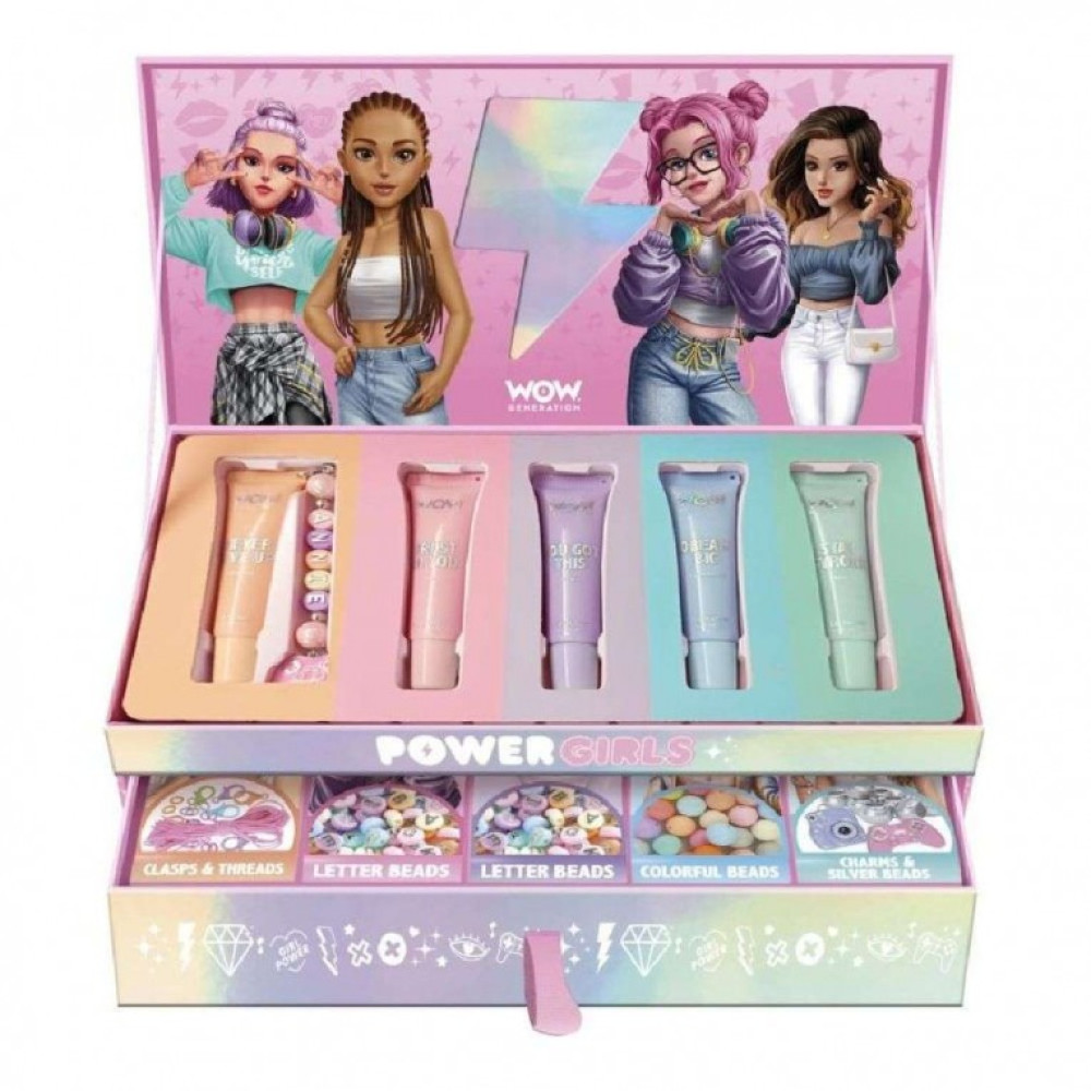 Wow Generation Κουτί Σετ Lip Gloss με Χάντρες