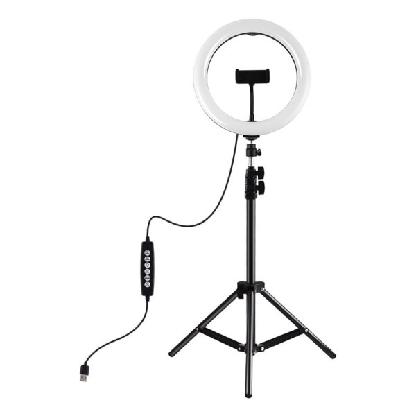 Puluz PKT3044 Tripod Mount Puluz 1,1m + 26cm RGBW LED Ring Vlogging