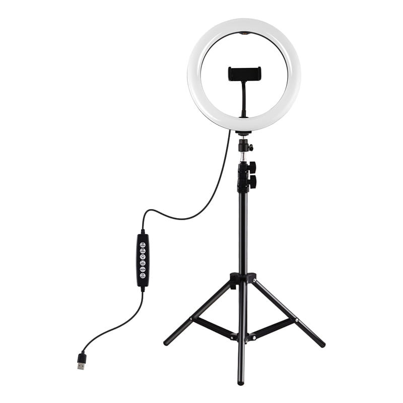 Puluz PKT3044 Tripod Mount Puluz 1,1m + 26cm RGBW LED Ring Vlogging
